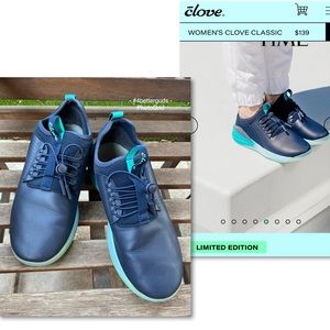 Clove Classic - Unisex Limited Edition Aqua Turquoise & Navy W 9 M 7.5 EU 40.5